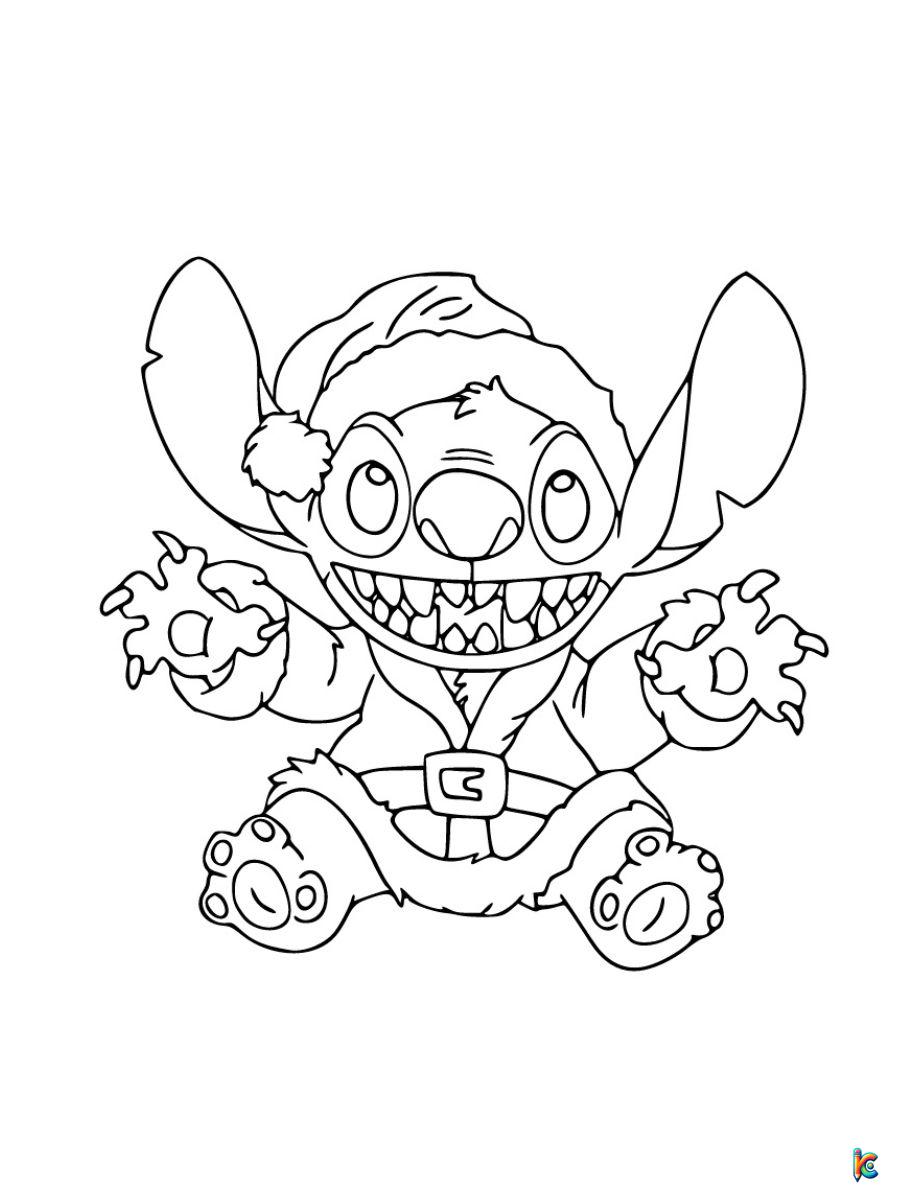 christmas stitch coloring pages