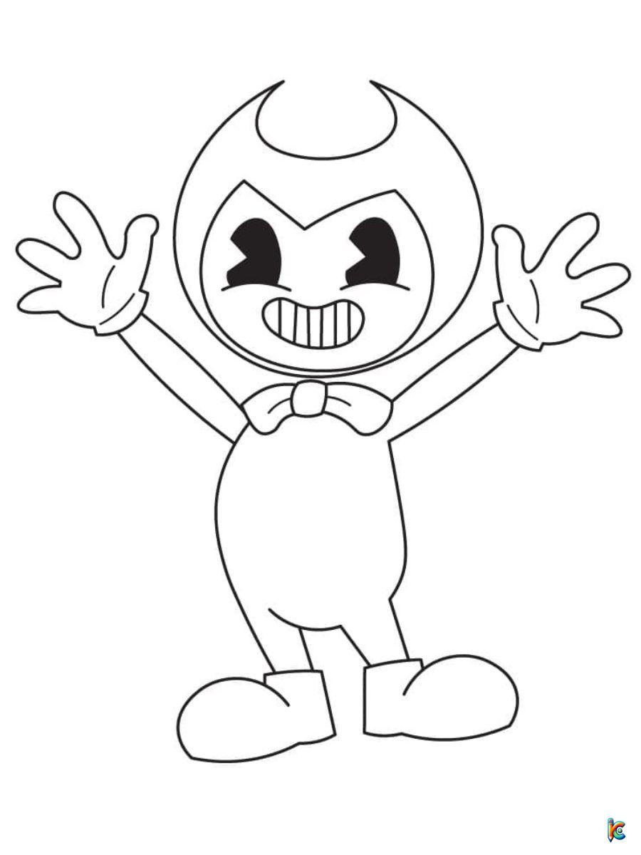 coloring pages bendy