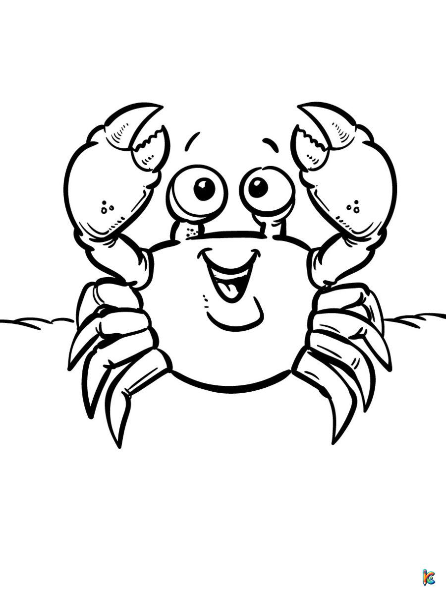coloring pages crab