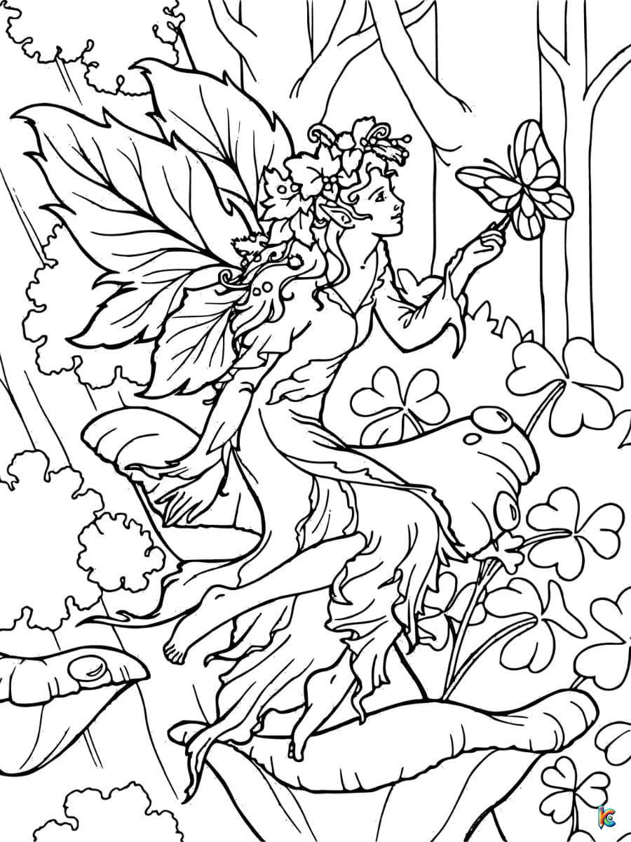 coloring pages fairies