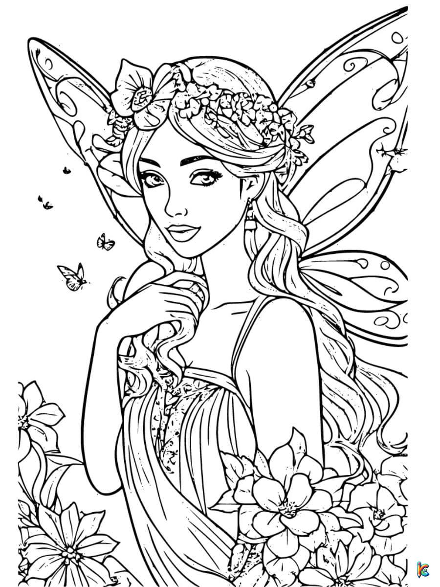 coloring pages fairy