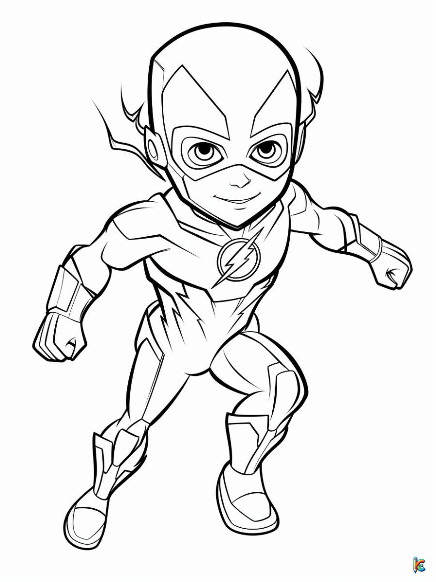 coloring pages flash