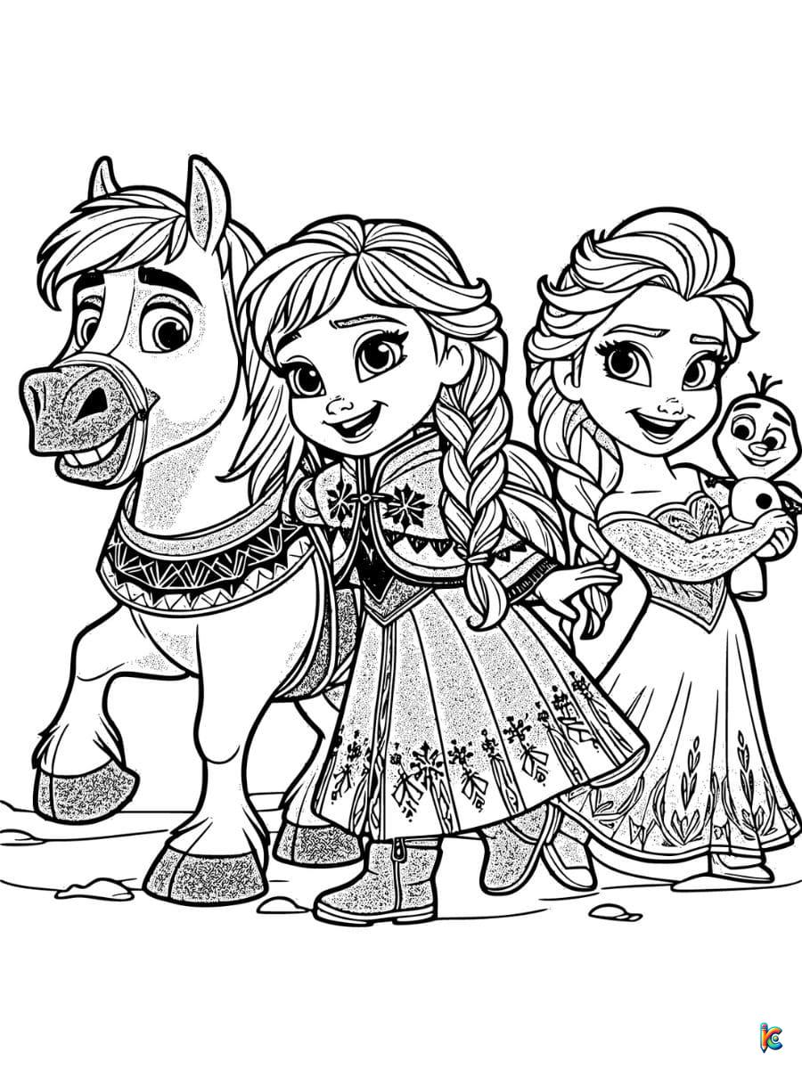 Frozen Coloring Book: Kids Frozen Coloring Book, Frozen Coloring