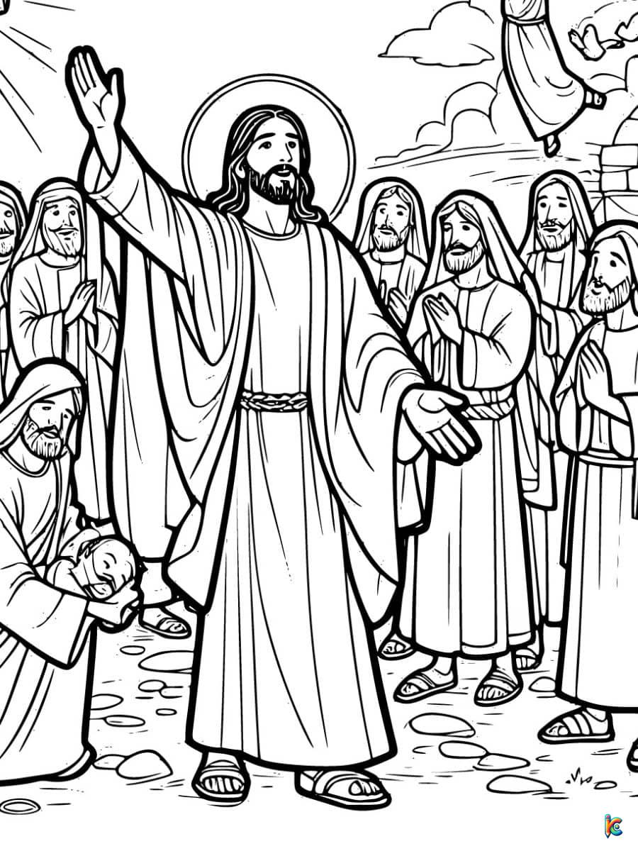 coloring pages jesus