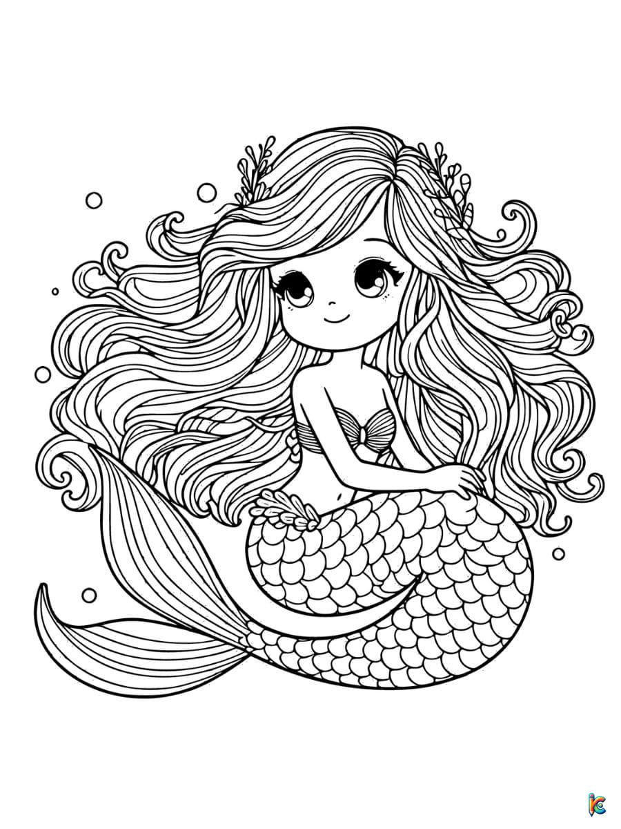 coloring pages little mermaid