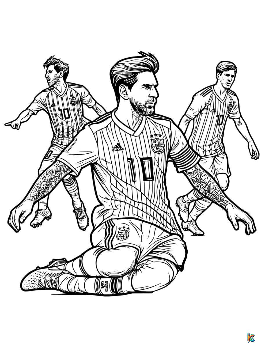 coloring pages messi