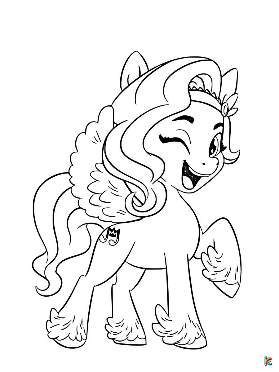 coloring pages my little pony new generation