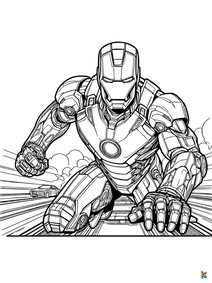 coloring pages of iron man