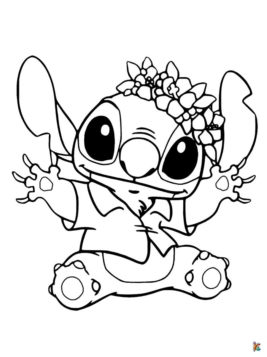 coloring pages of stitch