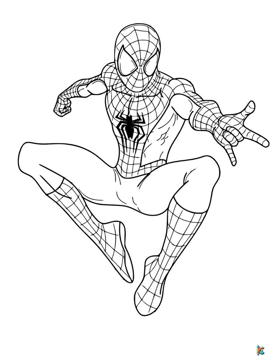 coloring pages of the amazing spider man