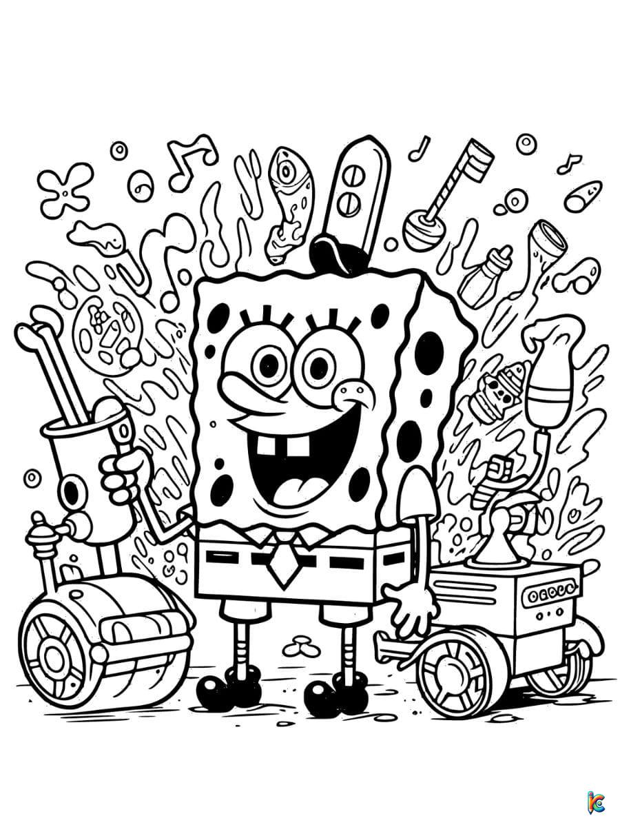 coloring pages spongebob squarepants