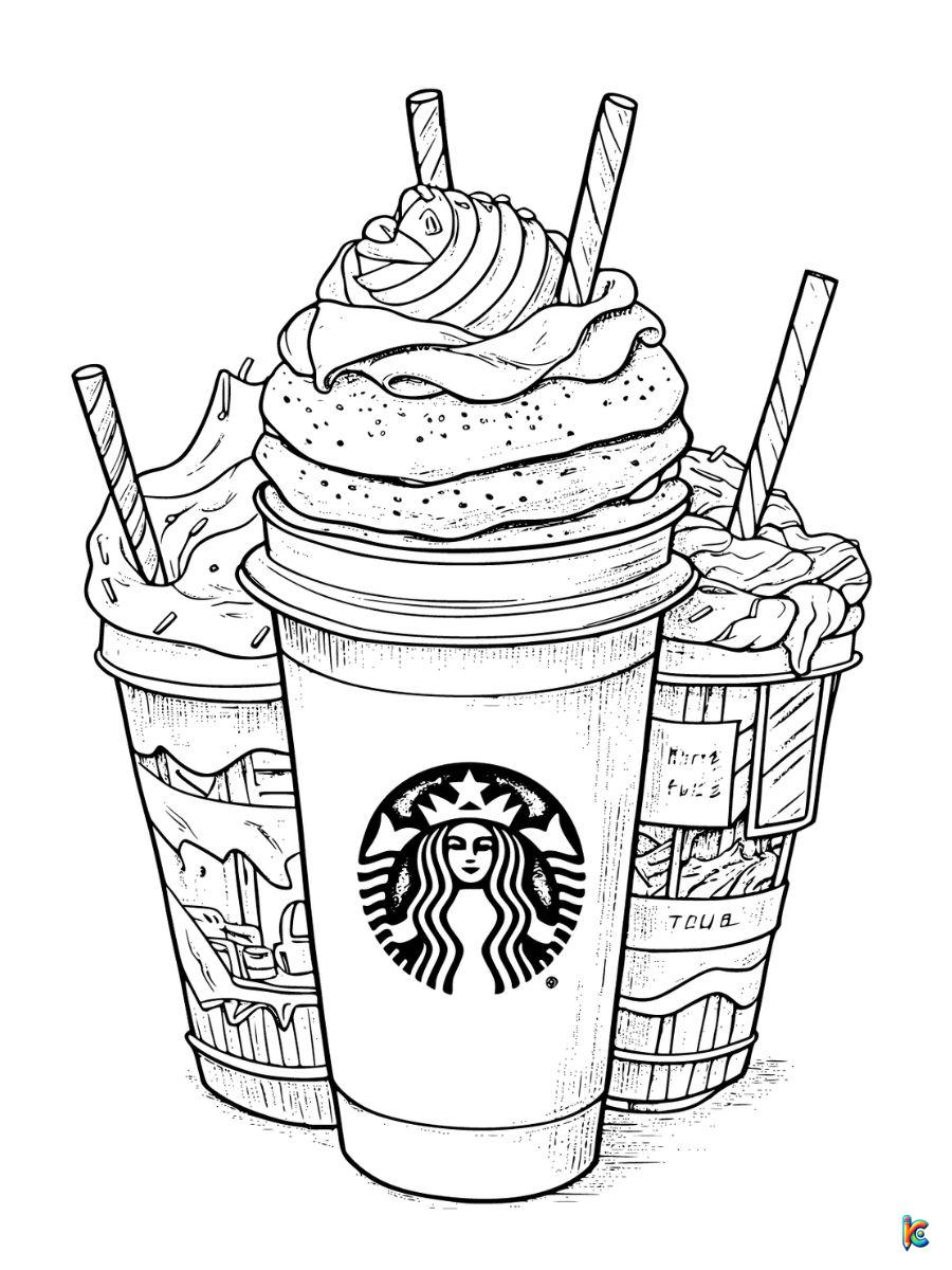 coloring pages starbucks