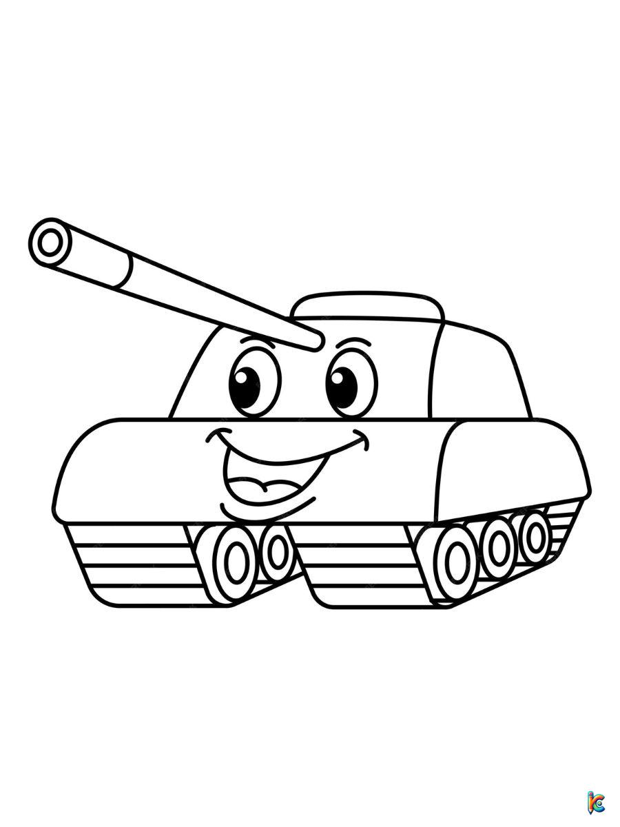 coloring pages tanks
