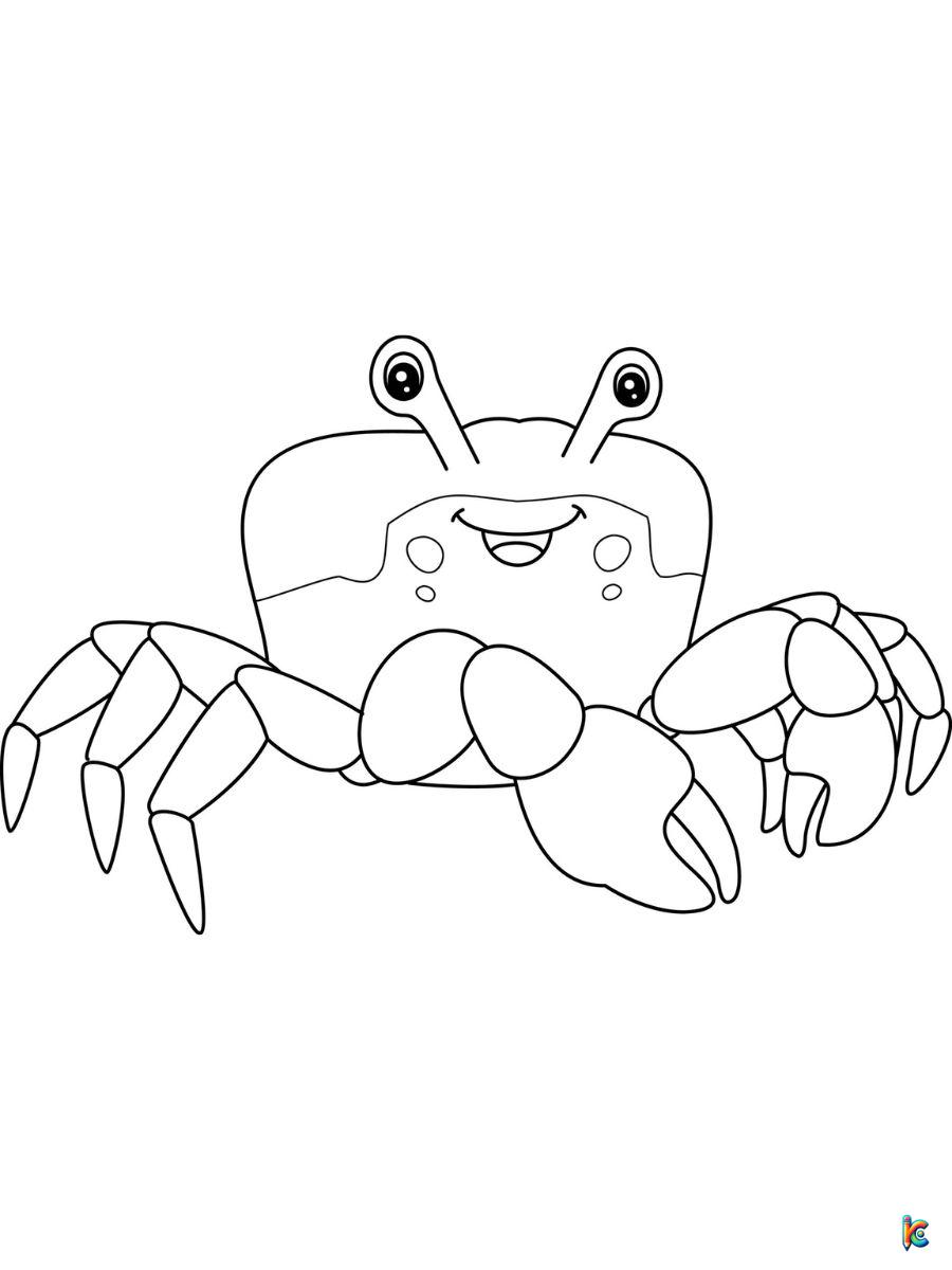 crab coloring pages free