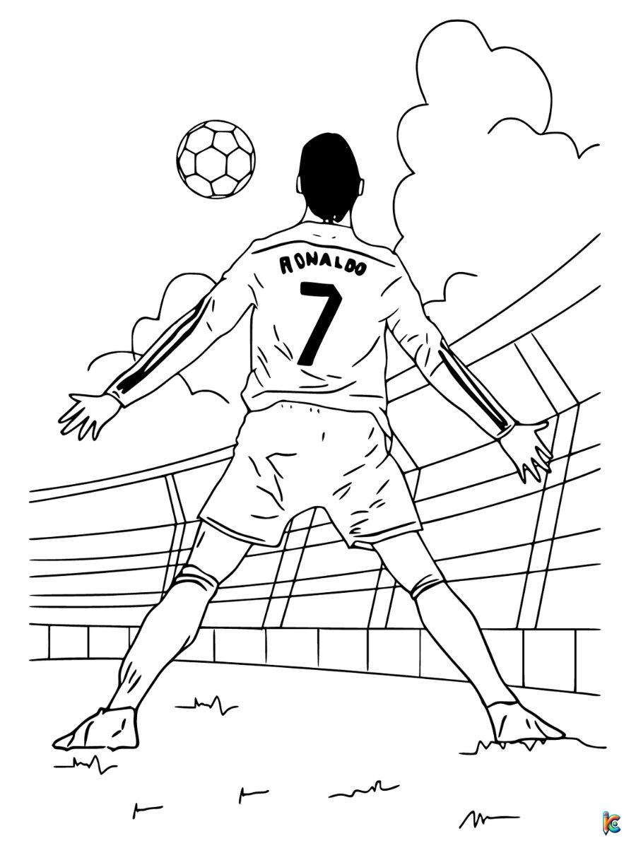 cristiano ronaldo coloring pages