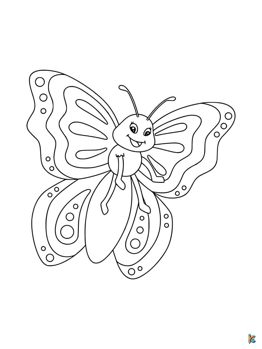 cute coloring pages butterfly