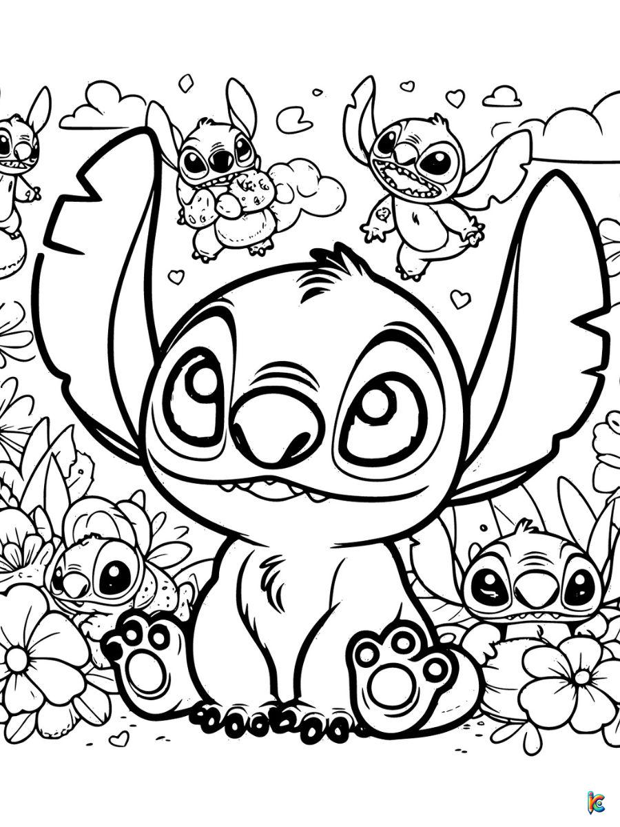 cute coloring pages of stitch
