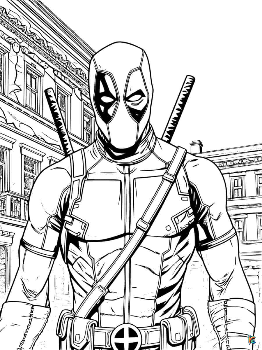 deadpool coloring pages printable