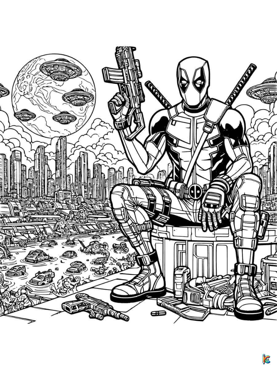 deadpool coloring pages to print