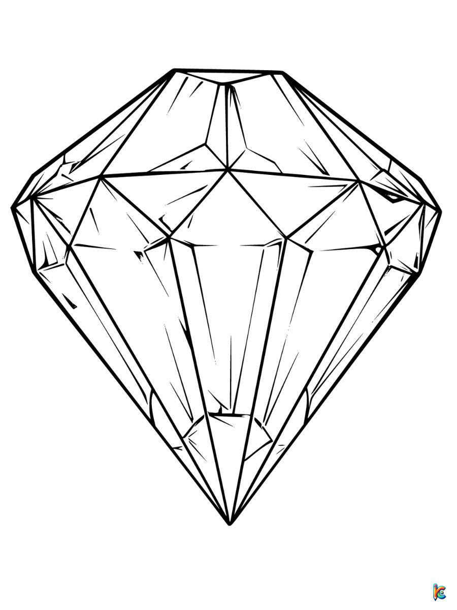 diamond coloring pages