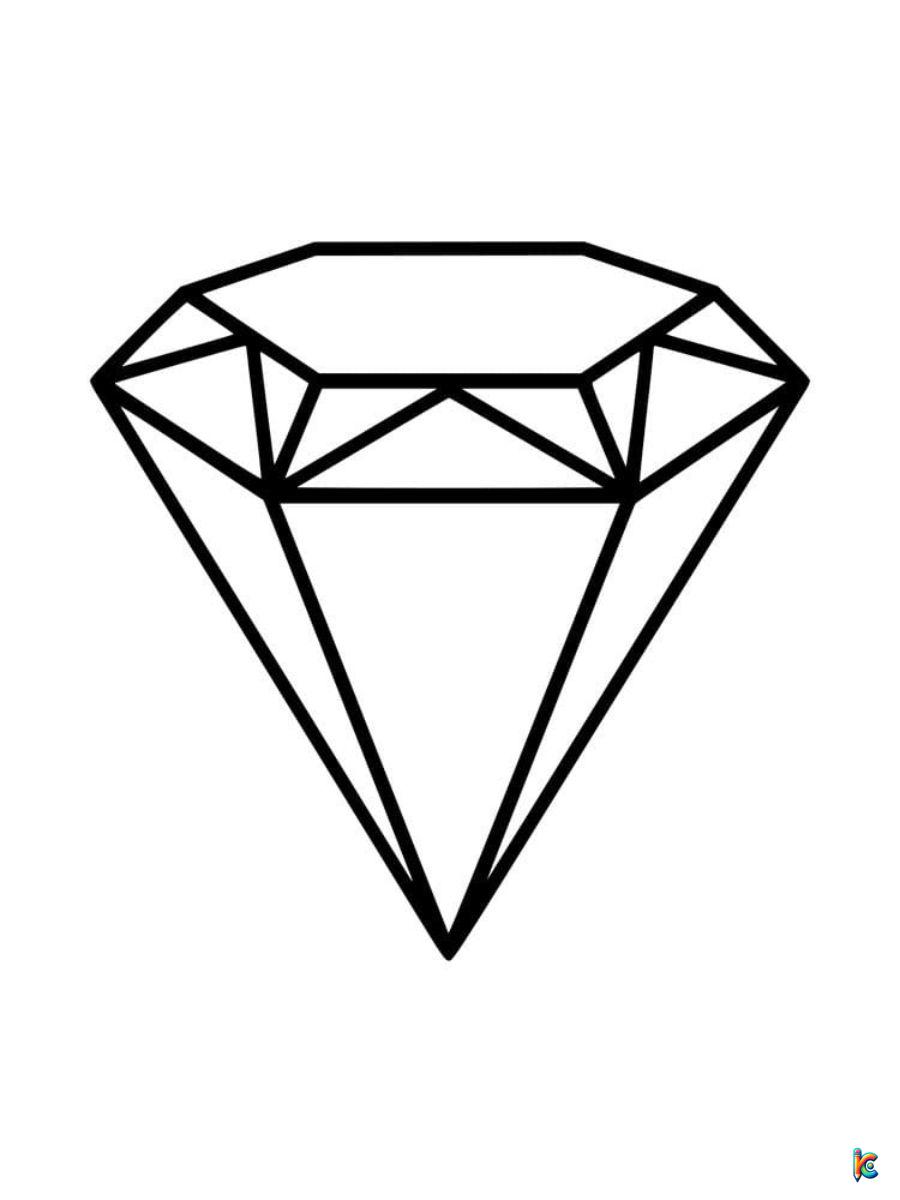 diamond shape coloring page