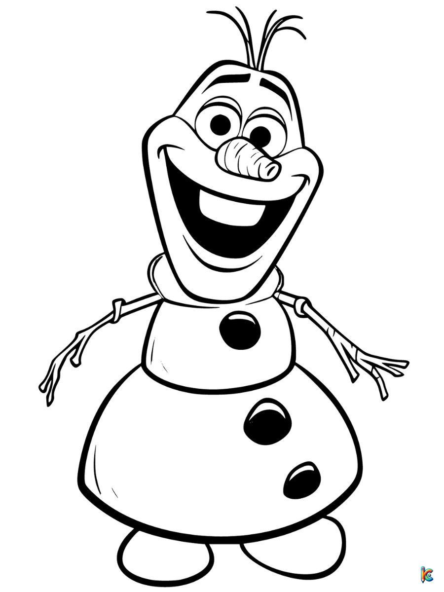 disney frozen coloring pages anna and olaf