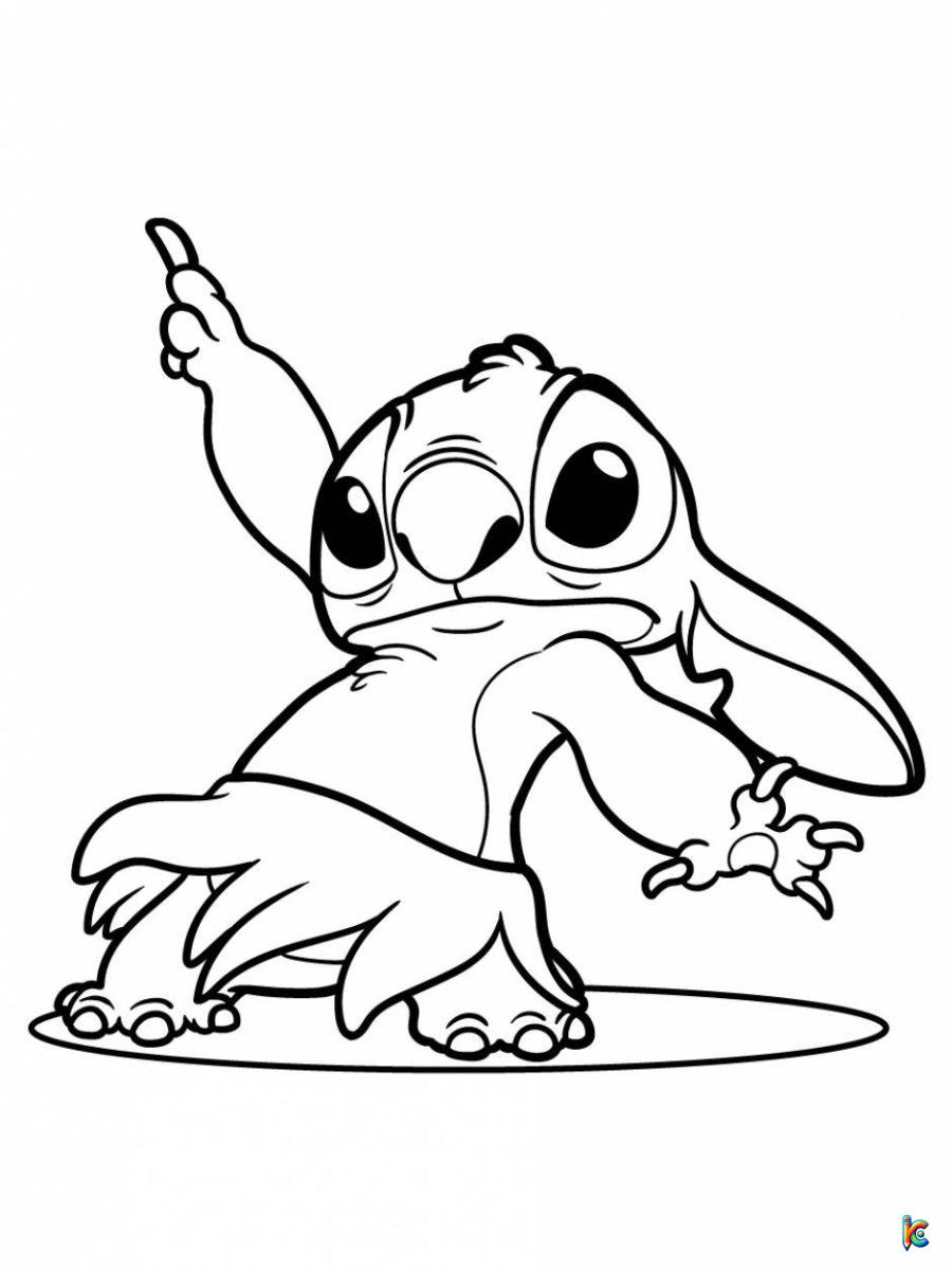 disney stitch coloring pages