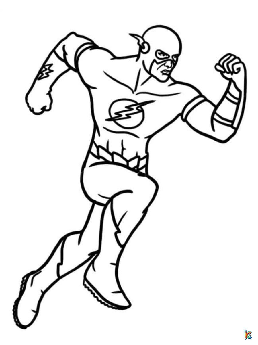 easy flash coloring pages