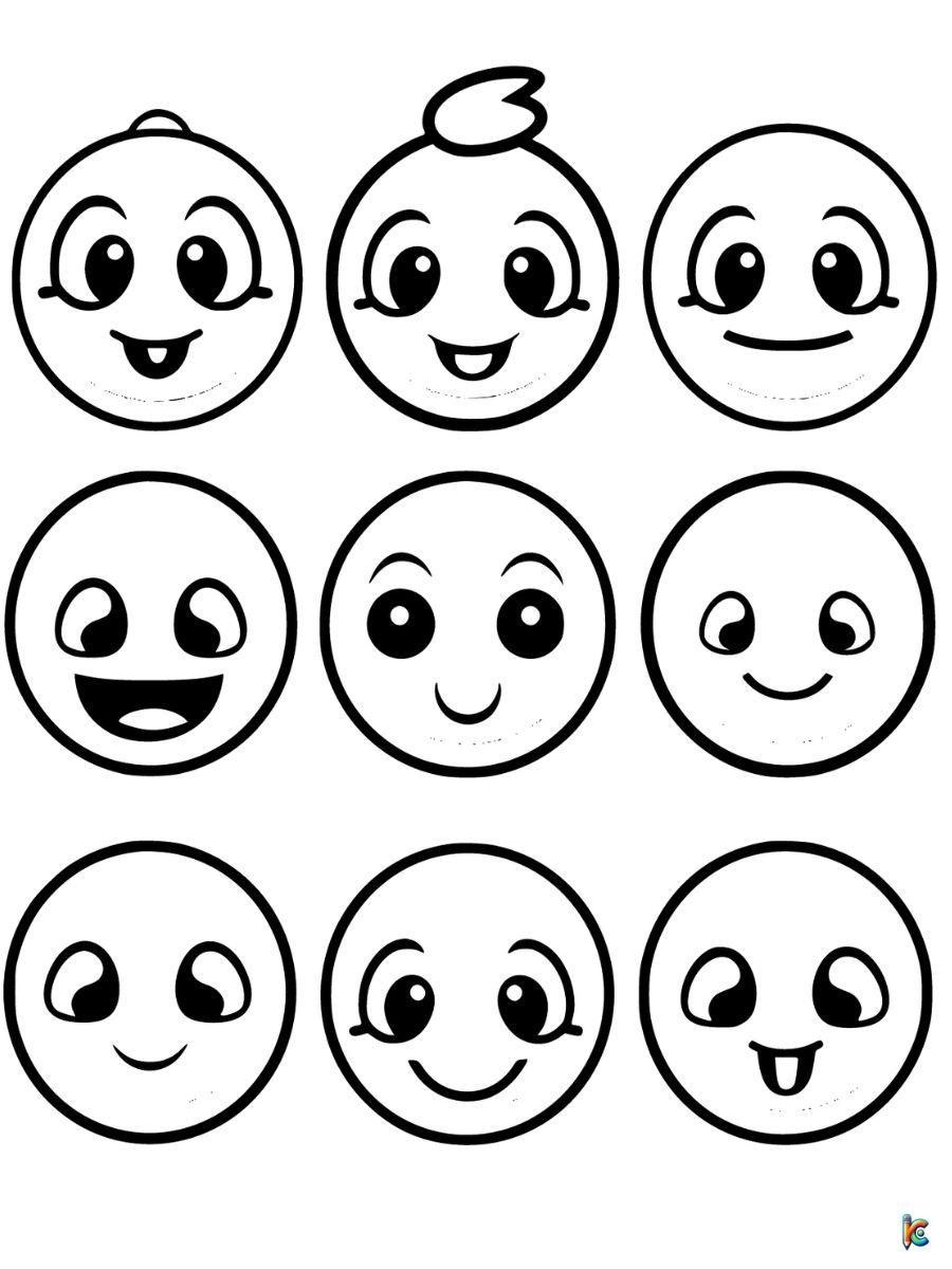 Emoji Coloring Pages – ColoringPagesKC