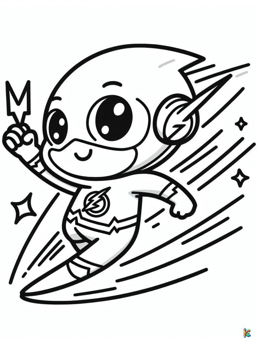 flash coloring page