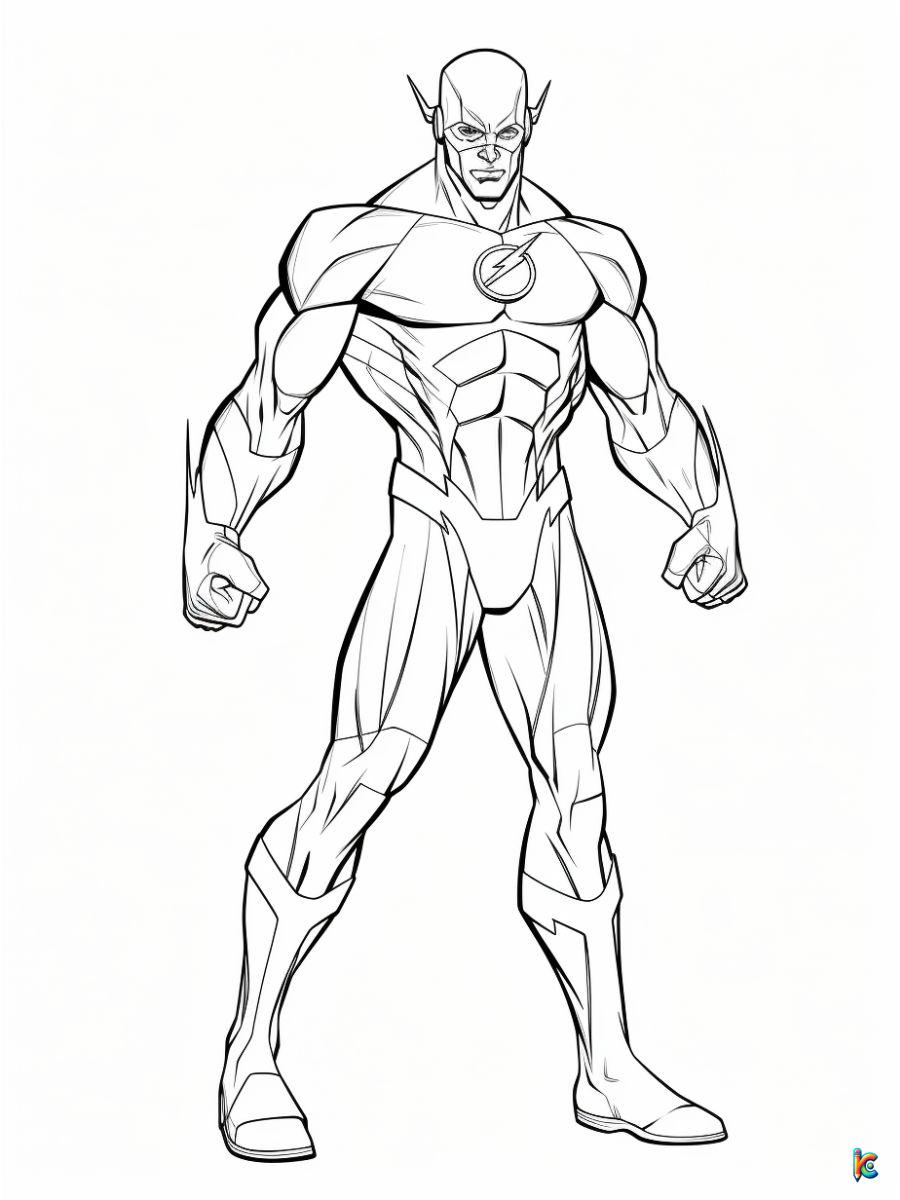 flash coloring pages