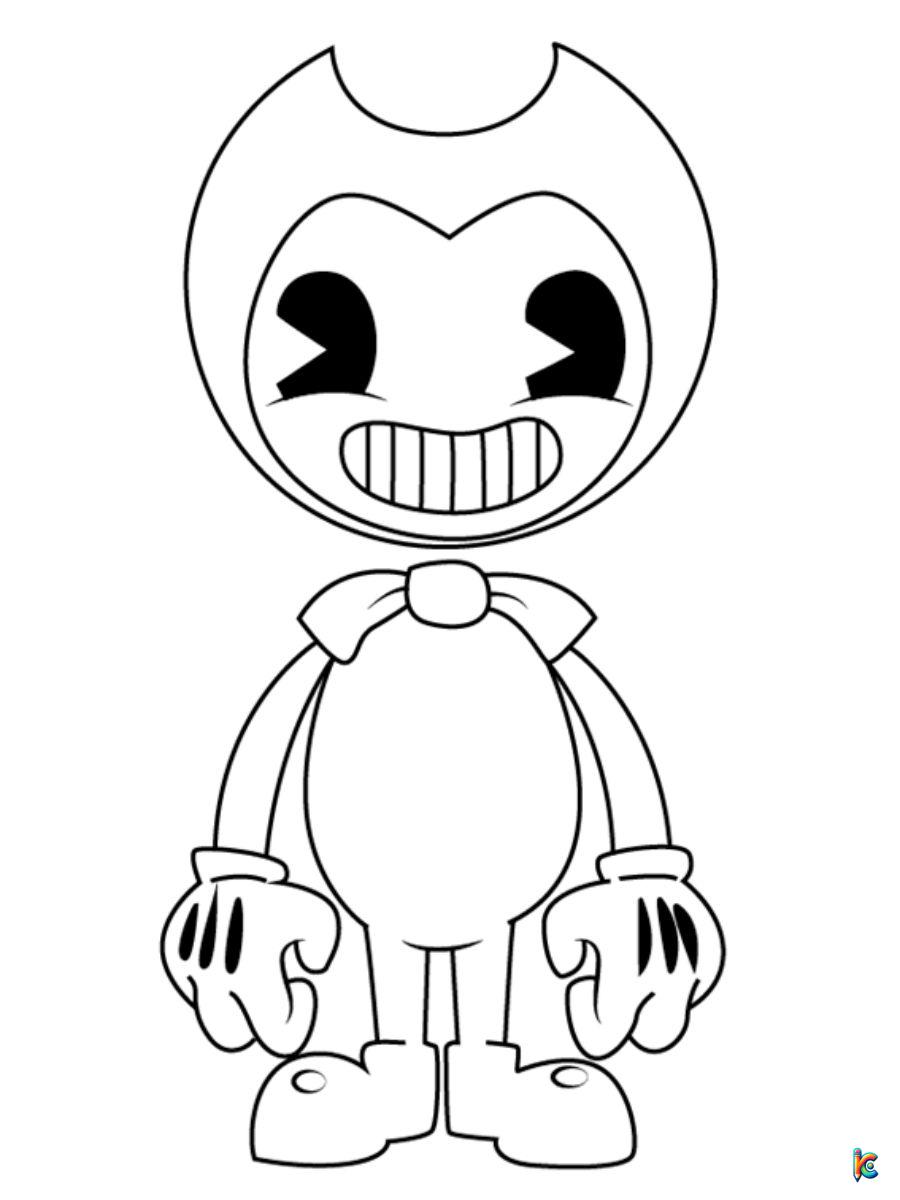 free bendy coloring pages