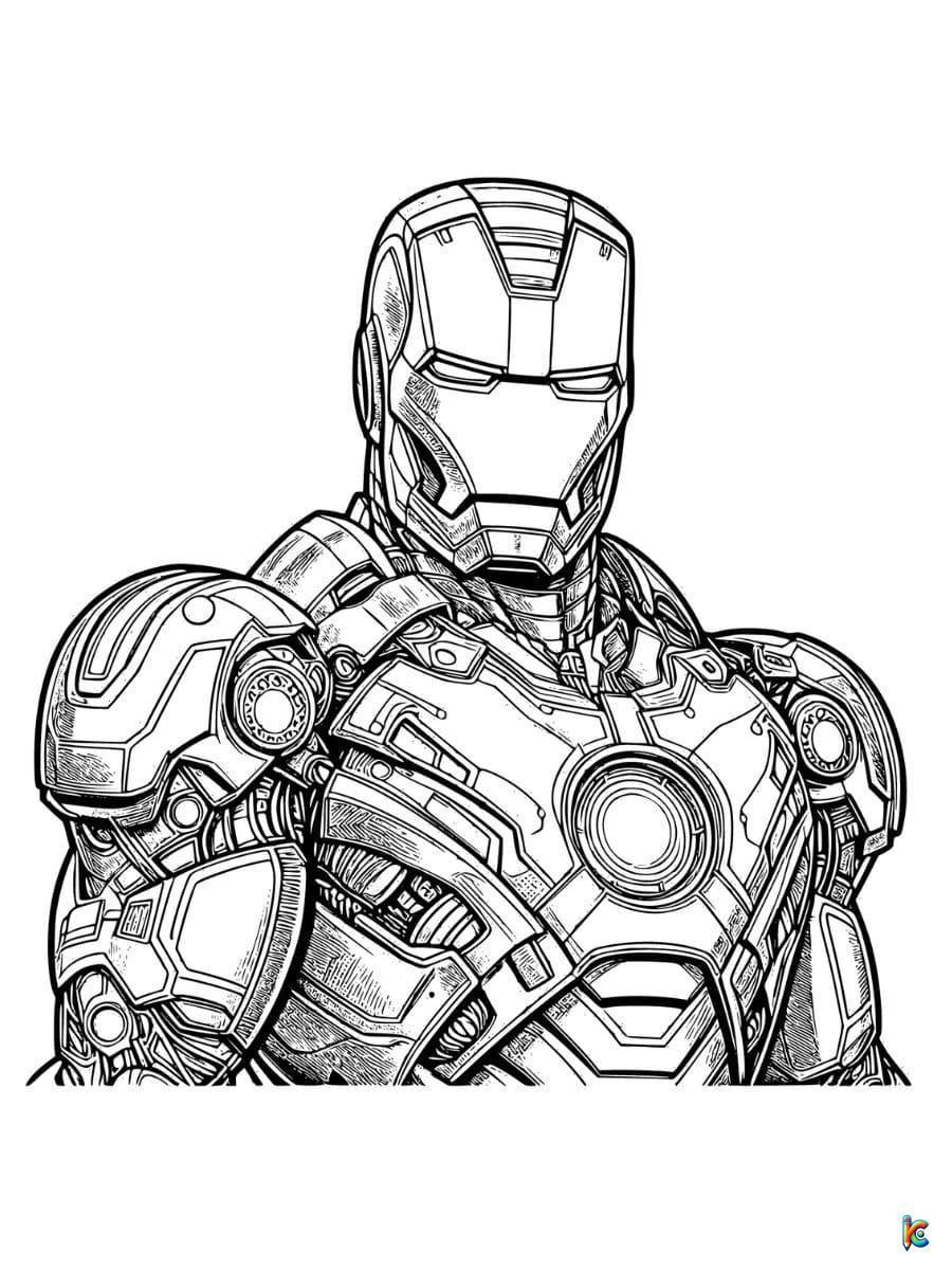 free coloring pages iron man