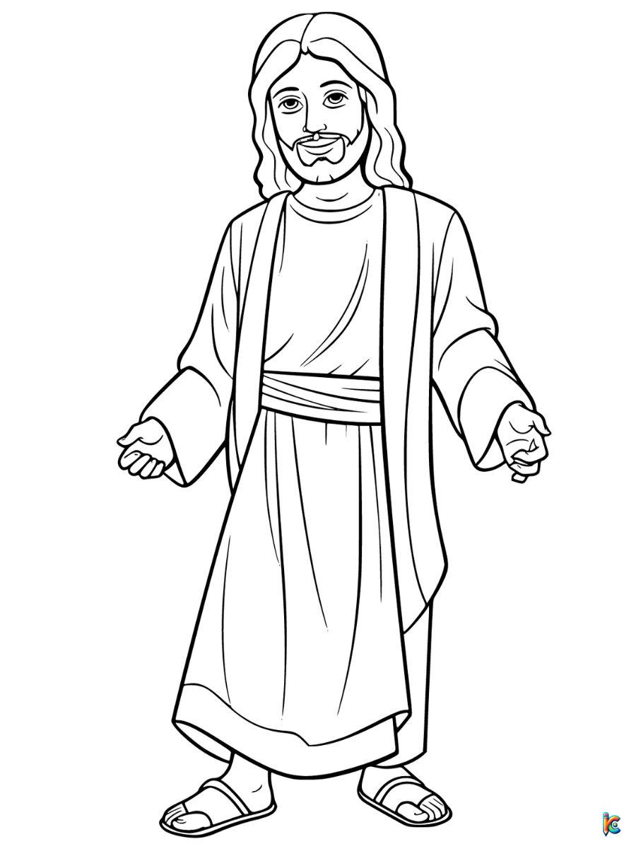 free jesus coloring pages