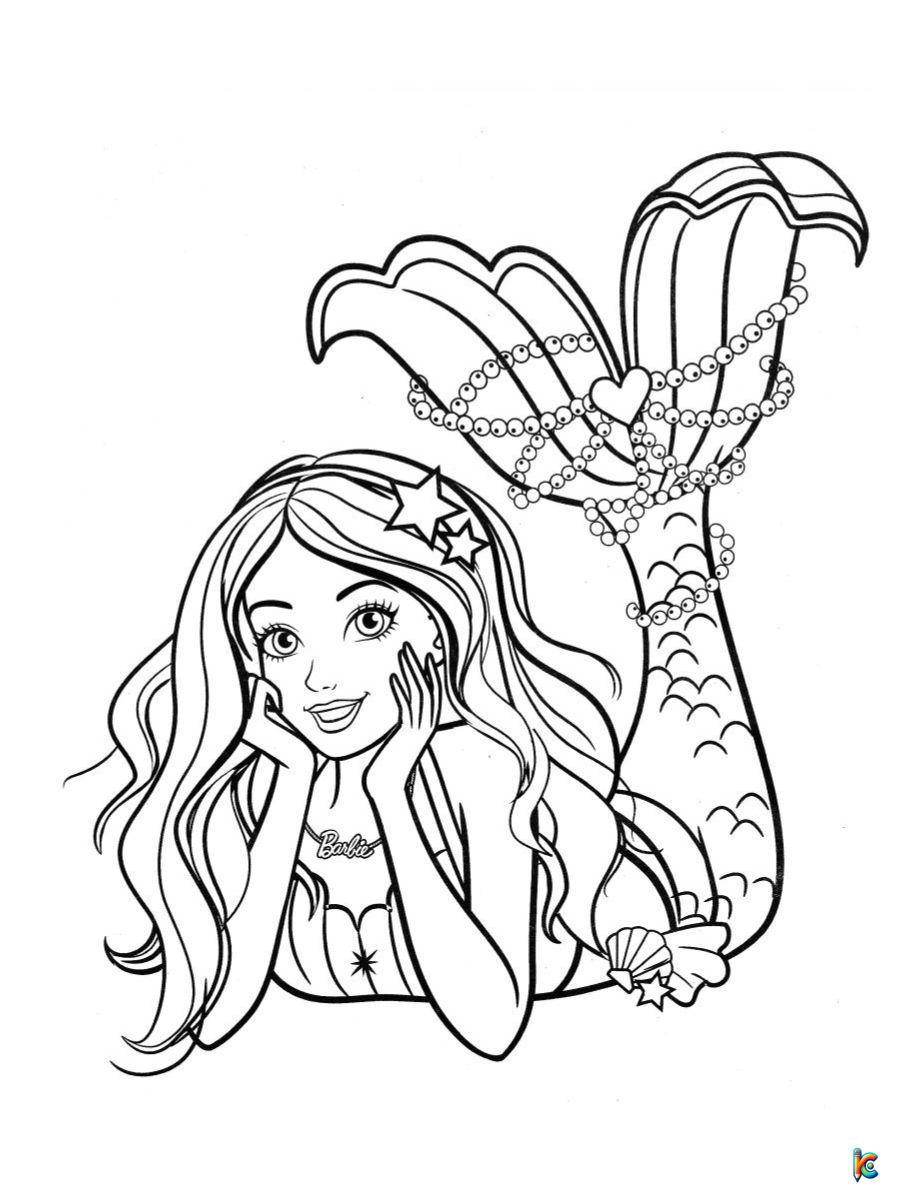 free mermaid coloring pages