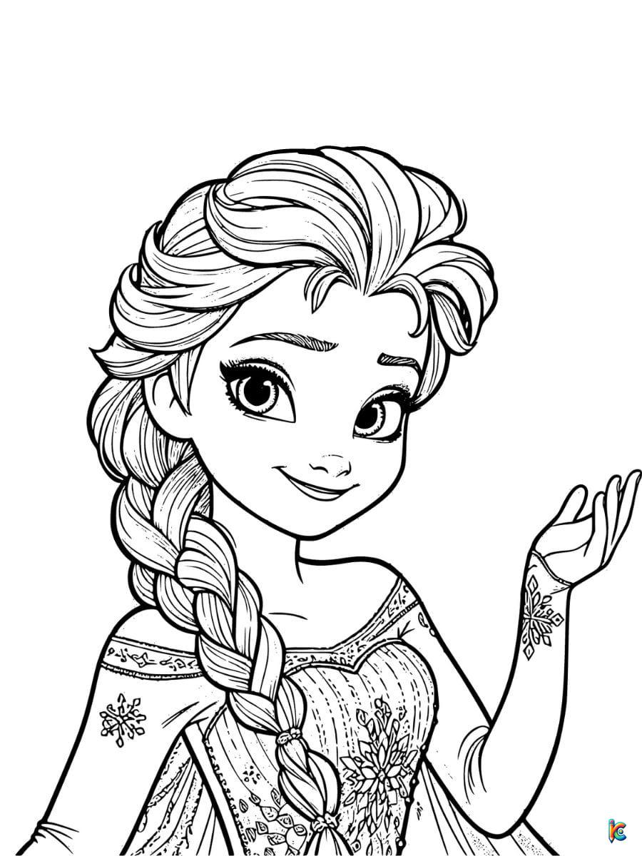 free printable coloring pages of elsa from frozen