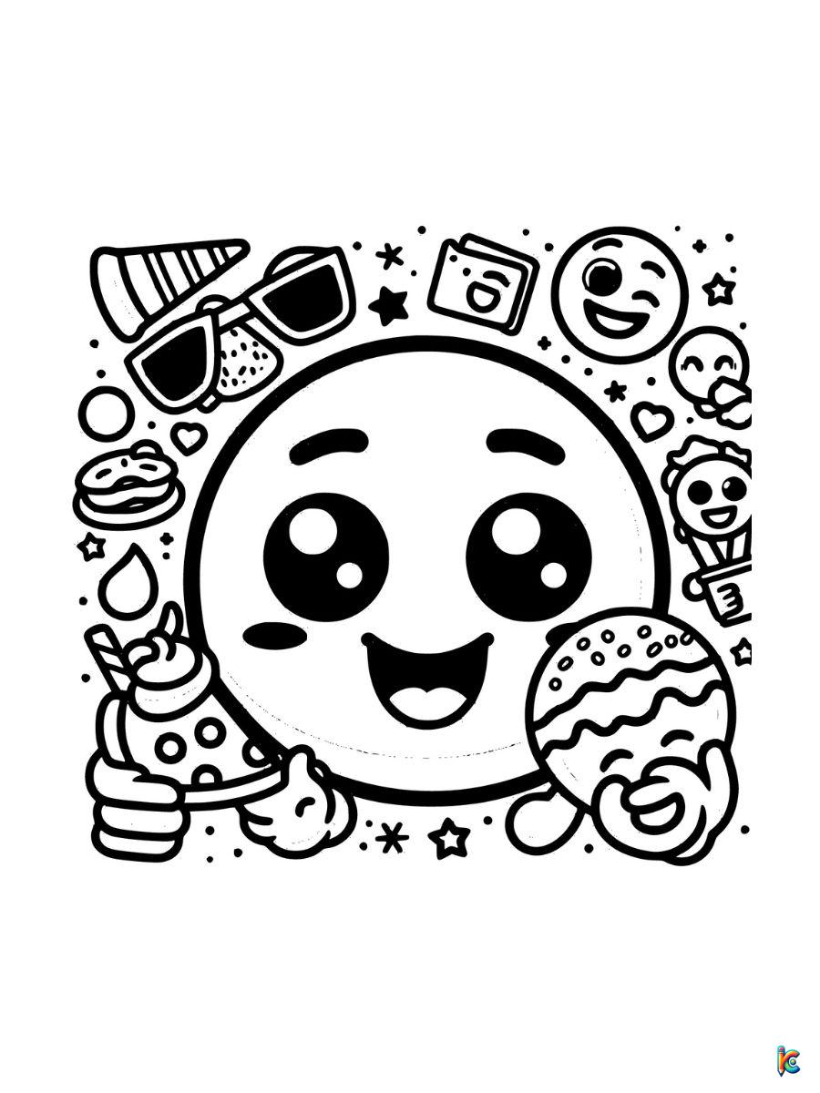 free printable emoji faces emoji coloring pages