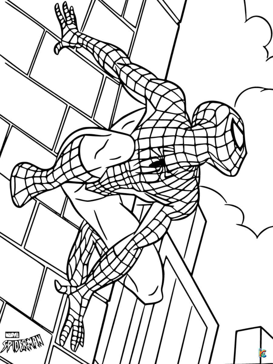 free spider man coloring pages