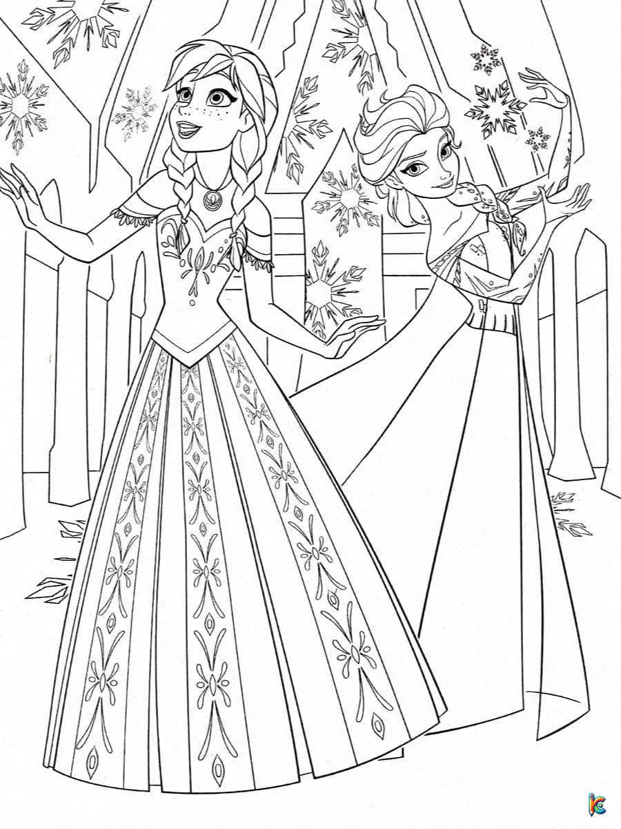 frozen 2 coloring pages