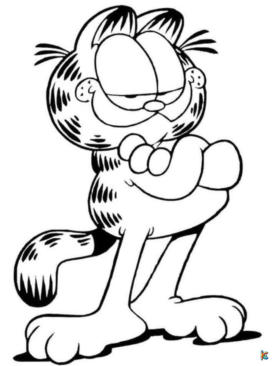 garfield coloring page