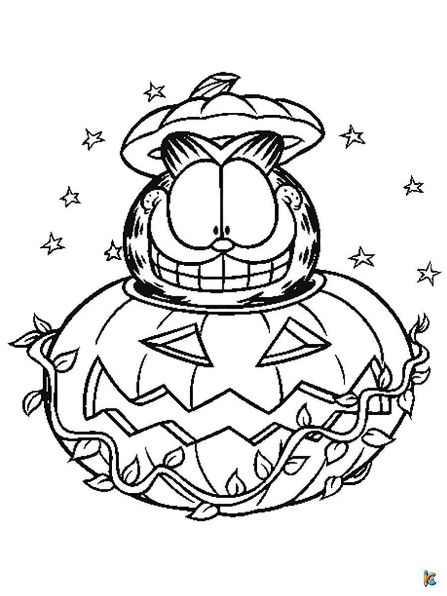 garfield coloring pages to print