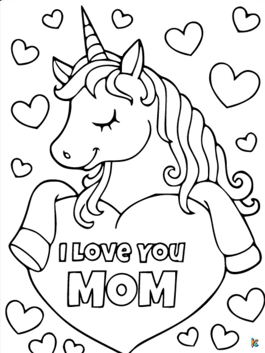 happy mothers day coloring pages printable