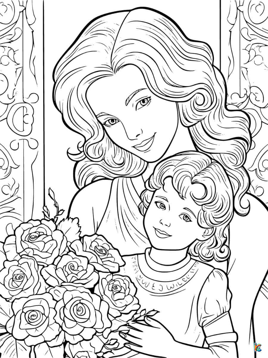 happy mothers day coloring pages