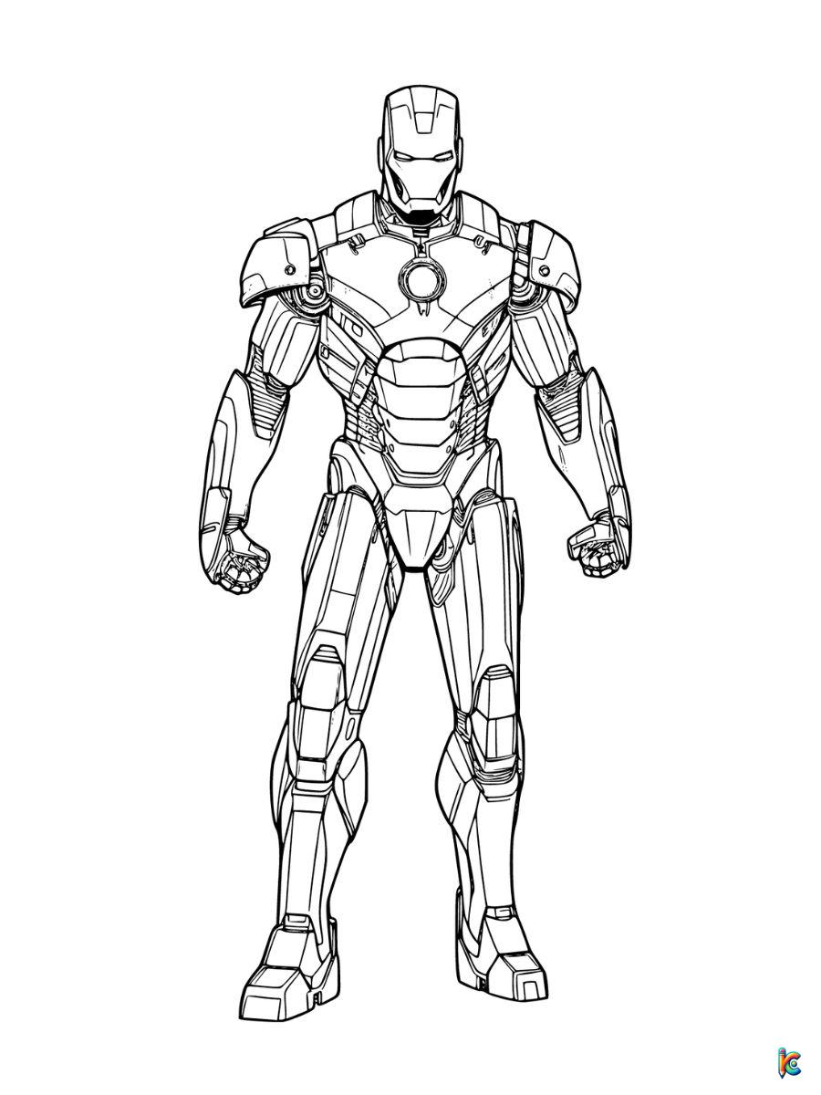 iron man free coloring pages