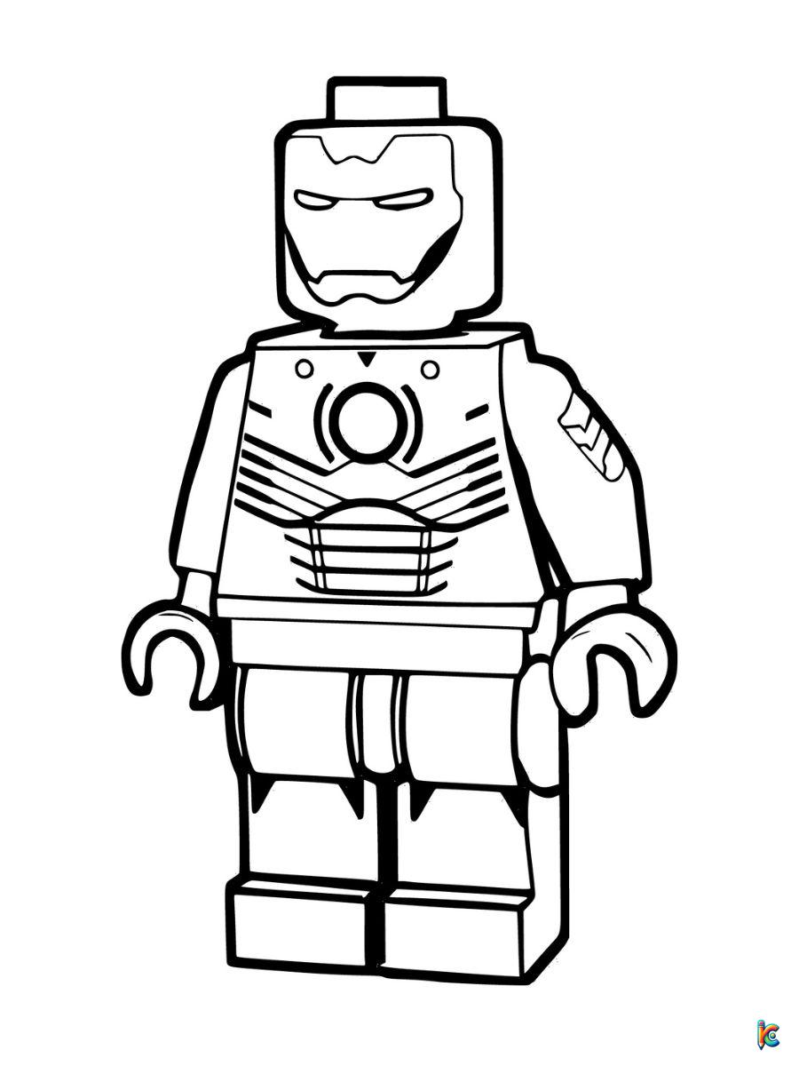 iron man lego coloring pages