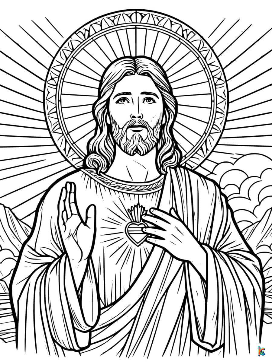 jesus loves me coloring page