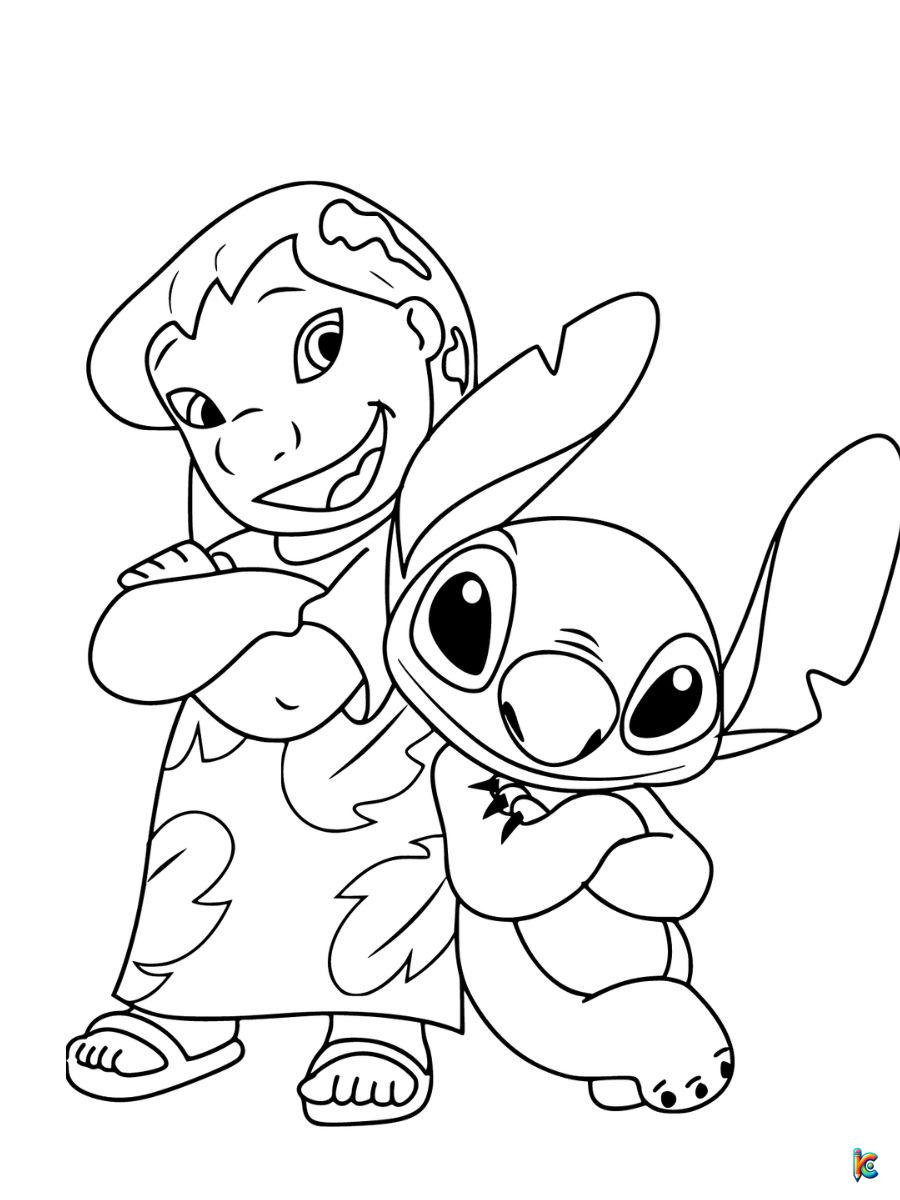 Lilo And Stitch Coloring Pages  Stitch coloring pages, Coloring pages, Coloring  book art