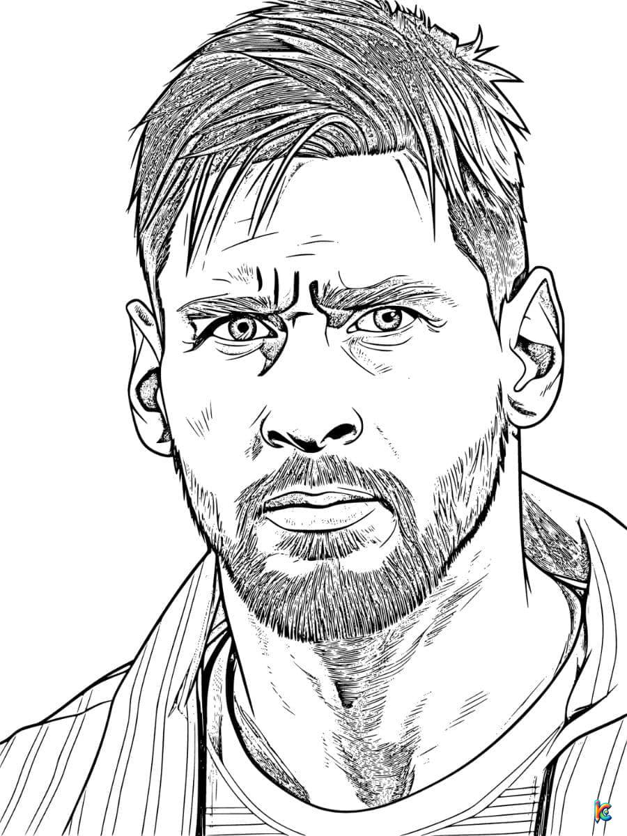 lionel messi coloring pages