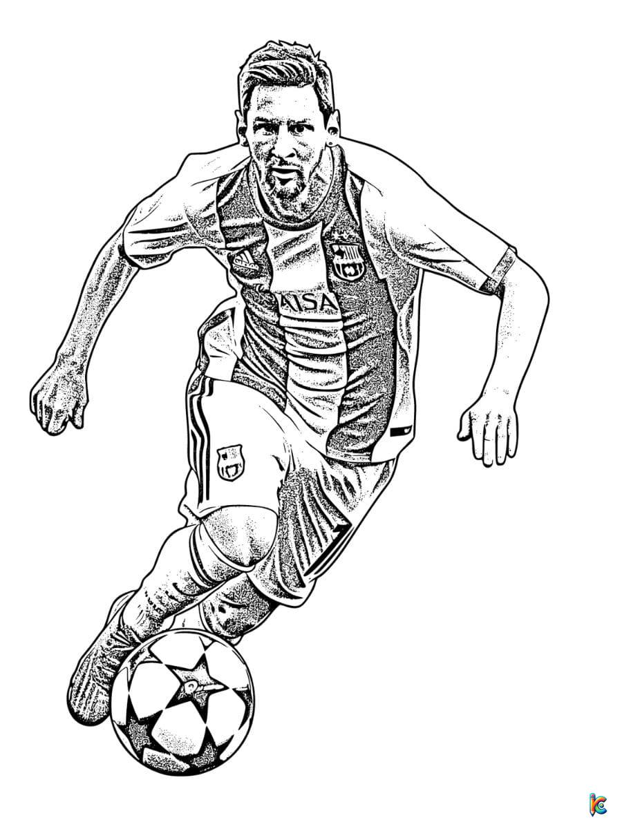 messi coloring pages pdf