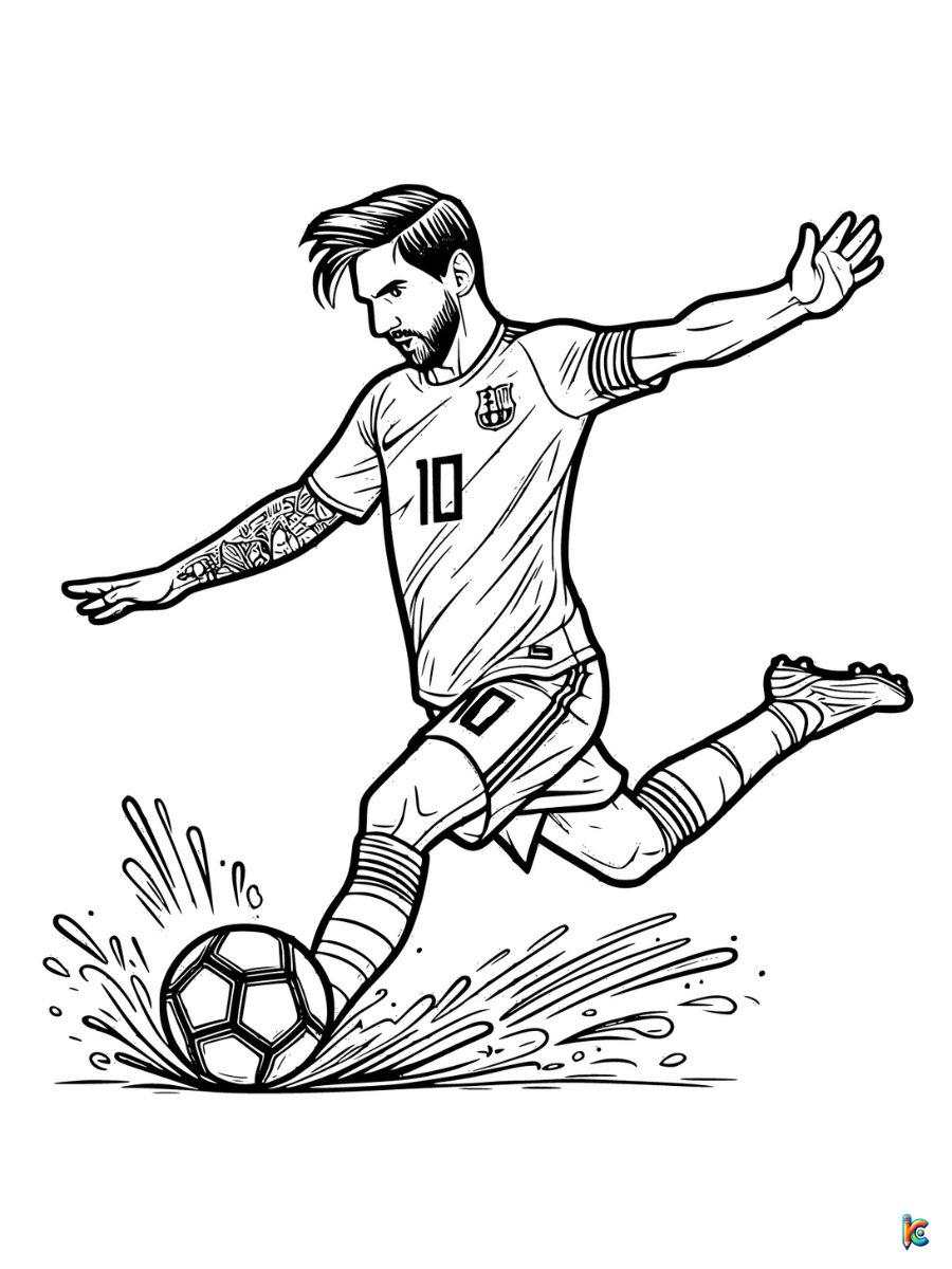 Messi Coloring Pages – ColoringPagesKC